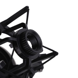 JPMIC support de microphone anticrash en plastique avec anti-pop filtre