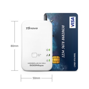 7inova Extension de rooter Prise CPL 500mbps transmission réseau de haute vitesse
