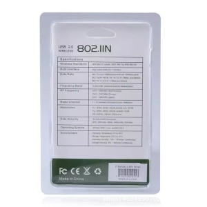 Carte réseau sans fil USB mini USB 2.0 noir