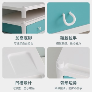 Haixin support pour écran double étage avec tiroirs de rangement