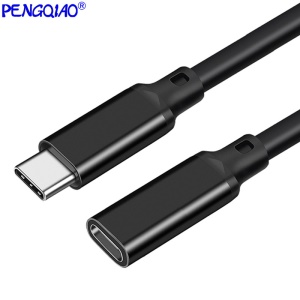 Câble d'extension Type-c USB3.2 noir