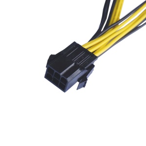 YUFAN Câble d'alimentation PCI 6pin femelle vers double 6 + 2pin un sur deux