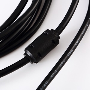 Câble de rallonge USB avec noyau du fil en cuivre complet Noir