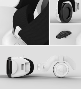 Shinecon G06E Casque 3D VR de Réalité Virtuelle avec audio