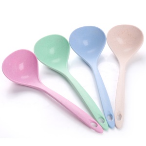 Cuillère paille de blé épaissie en plastique