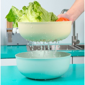 Bassine à légumes 2 en 1 extra-épais en plastique