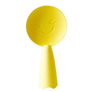 Cuillère à riz en plastique avec visage Smiley, debout et antiadhésive pour le riz