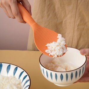 Cuillère à riz en plastique antiadhésive debout