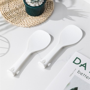 Cuillère de riz antiadhésive en plastique cuillère debout