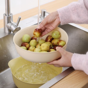 Bassine à légumes 2 en 1 extra-épais en plastique