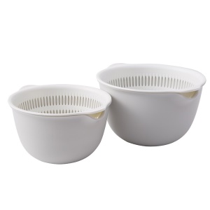 Panier à égouttement   en plastique 2 en 1