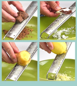 Raboteuse multifonctionnelle citron/chocolat acier inoxydable