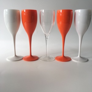 Verres à champagne en plastique  de 175ML