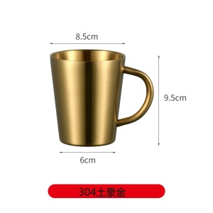 Chopes à bière en acier inoxydable avec poignée