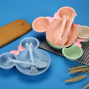 Couverts Mickey pour enfants Kit de trois (bol+fourchette+cuillère)
