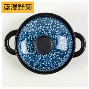 Casserole en céramique de style japonais supportant les hautes températures de cuisson