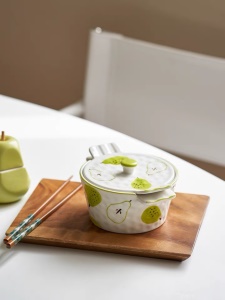Petite casserole en céramique binaurale 480 mL