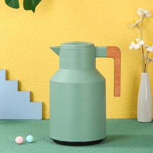 Bouilloire isolante avec poignée en bois 1000ml doublure en verre