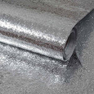 Papier d'aluminium autocollant en PVC résistant à l'huile, à l'eau et à haute température