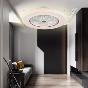 LED Lampe de plafond ventilateur intégré télécommande