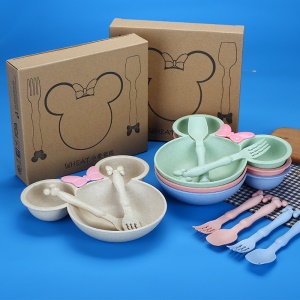 Couverts Mickey pour enfants Kit de trois (bol+fourchette+cuillère)