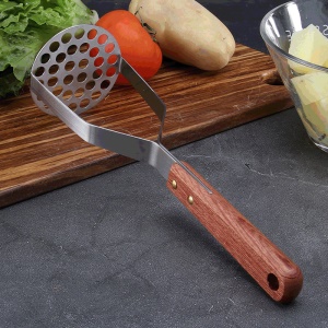 Royeur de pommes de terre en purée Acier inoxydable poignée anti-échaudage en bois
