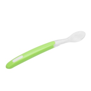 Cuillère en silicone pour bébé cuillère souple 16.2 * 2.3cm