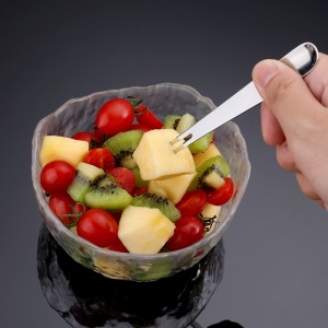 Fourchette à fruits en acier inoxydable longueur 123mm