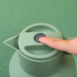Bouilloire isolante avec poignée en bois 1000ml doublure en verre