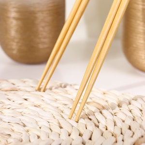 Baguettes chinoises en bois de bambou 24cm