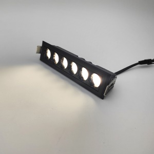 Spot LED encastré downlight rectangle grille