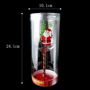Verre à vin en verre cristal spécial Noël
