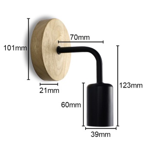 Support mural pour ampoule de chambre/salon/couloir