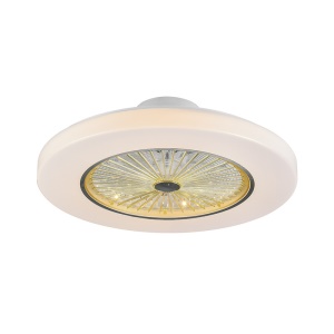 LED Lampe de plafond ventilateur intégré télécommande