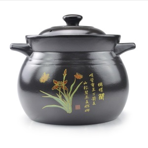 Casserole à  soupe en céramique  résistant aux hautes températures  cuisson à gaz