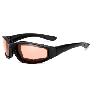 Lunettes de sport de plein air monture noire coupe-vent