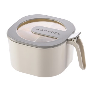 Boîte de vinaigrette en plastique avec  quatre compartiments et avec couvercle