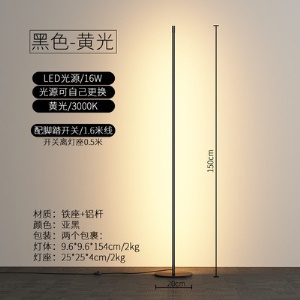 Lampadaire à lumière LED avec luminosité réglable