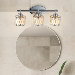 Support lumineux  LED mural pour salle de bain