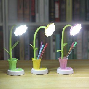 Lampe de table LED style floral USB rechargeable