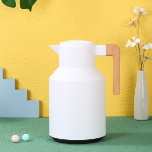 Bouilloire isolante avec poignée en bois 1000ml doublure en verre