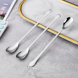 Cuillère à remuer à long manche en acier inoxydable longueur 20,2 cm
