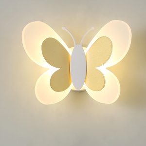 Lampe murale LED pour enfants en motif papillon 14W