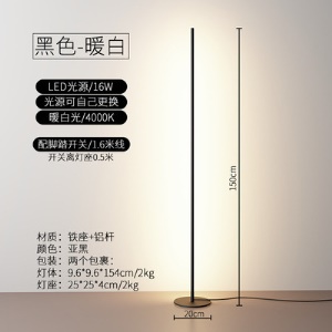 Lampadaire à lumière LED avec luminosité réglable