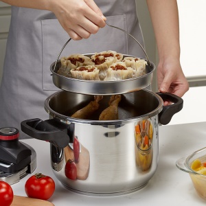 Autocuiseur multifonction en acier inoxydable 6L 2-5 personnes