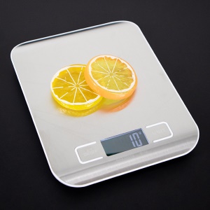 Balance alimentaire électronique en acier inoxydable pour pesée des ingredients de cuisine