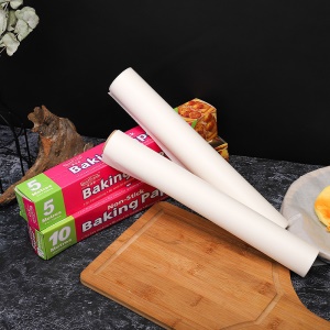 JUTAI Papier huile de silicone en pâte de bois brut antiadhésif et résistant à la chaleur