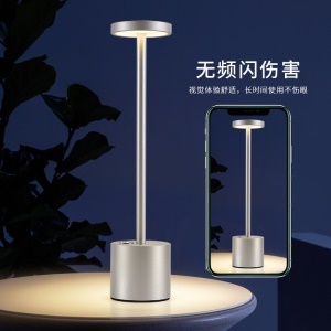 Lampe de table LED gradation à trois rapports rechargeable