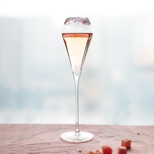 Grand Verre à champagne en verre de cristal 280 mL
