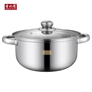 Casserole de soupe épaisse en acier inoxydable